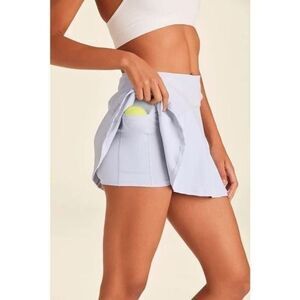 Alala rally tennis skirt sz Large - blue- mesh perforated